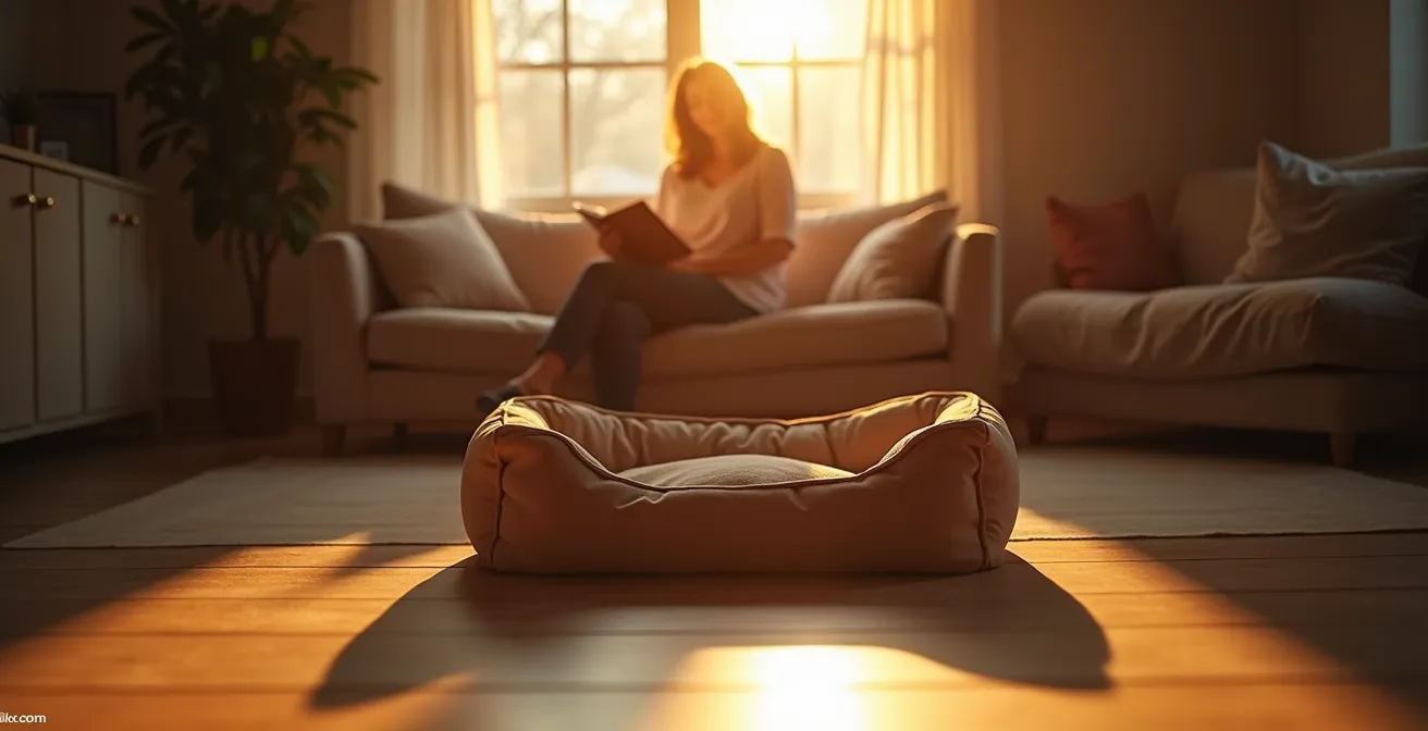 Foster parent engaging in a peaceful self-care ritual after a successful adoption