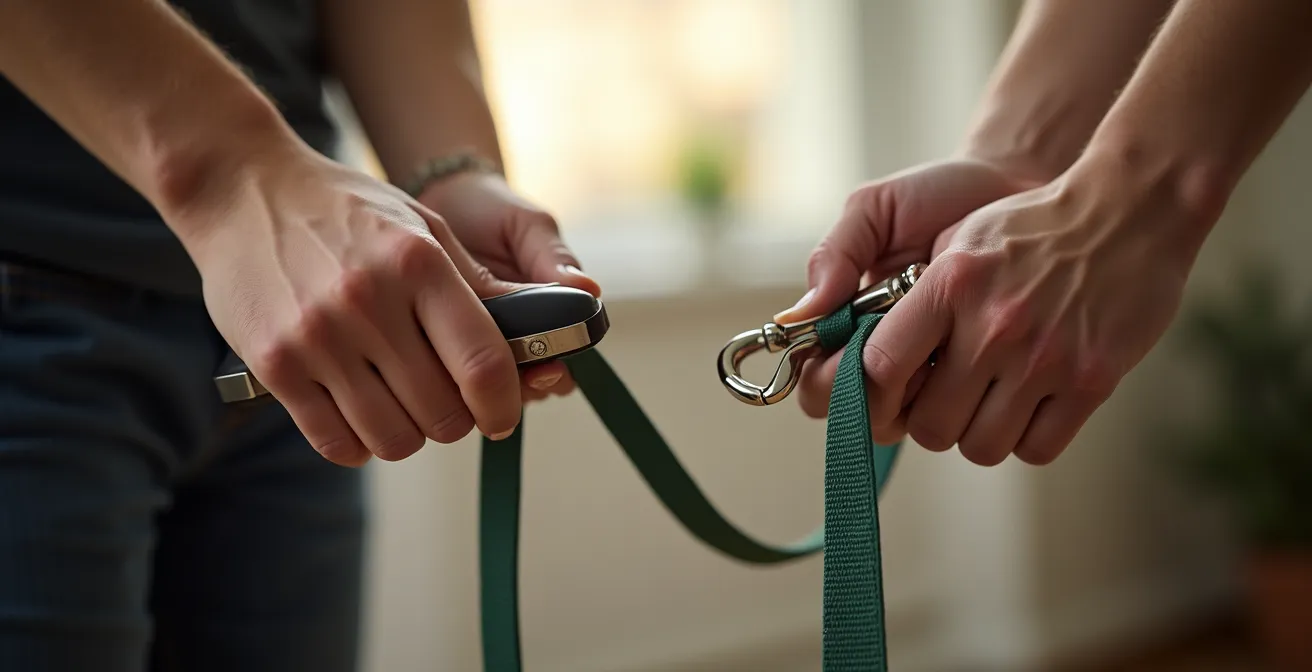 Comparison of retractable leash dangers versus standard fixed leash safety